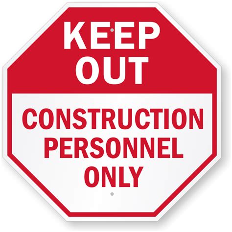 Construction Entrance Signs | Construction Site Entrance Signs