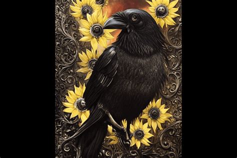 Gothic Beauty: a Crow Victorian Graphic by eifelArt Studio · Creative ...