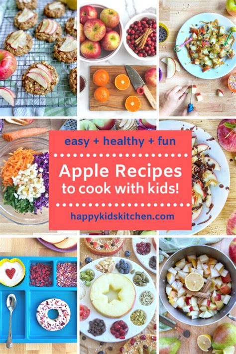 Healthy Apple Recipes to Cook with Kids - Happy Kids Kitchen by Heather Wish Staller