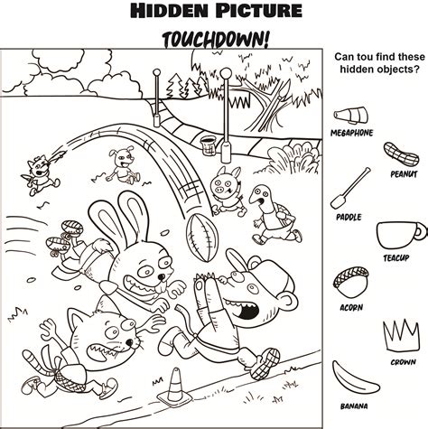 Printable Hidden Pictures Highlights