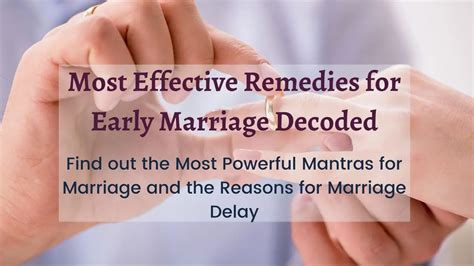 Early Marriage Remedies: Find out the Most Powerful Mantras for Marriage and the Reasons for ...