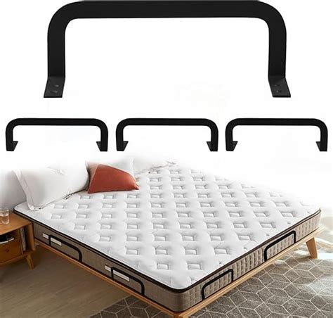 4 Pcs Mattress Slide Stopper, Metal Mattress Retainer Bar for ...