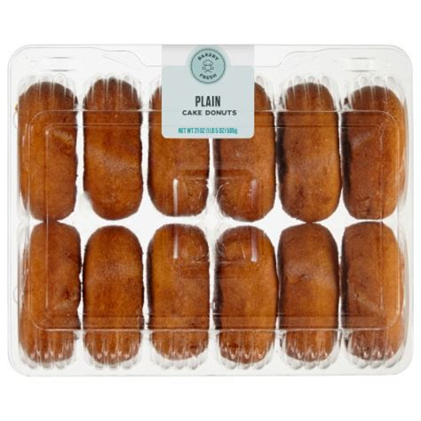 Bakery Fresh Plain Cake Donuts, 12 ct / 21 oz - QFC