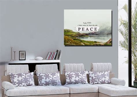 Psalm 37:37 Canvas Wall Art Print