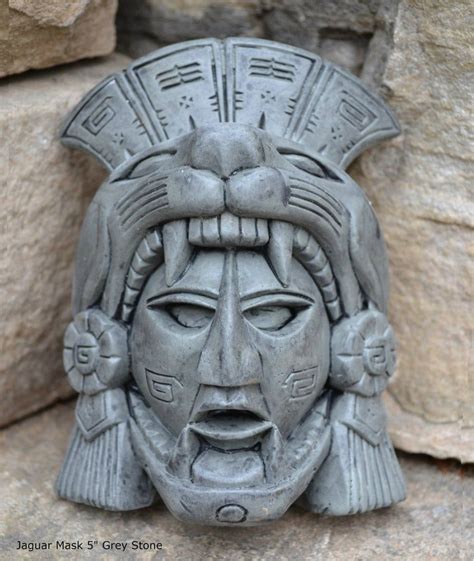 History Aztec Maya Artifact Warrior Mask Jaguar Sculpture - Etsy ...