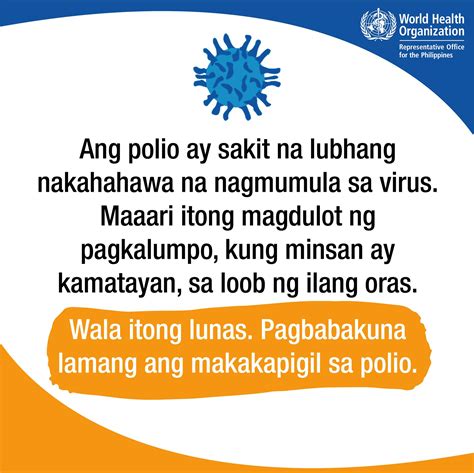 Polio outbreak in the Philippines