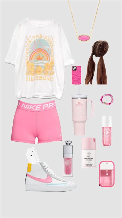 #outfitinspo #outfit #fit #summer #camp #beauty #pink #preppy #comfy # ...