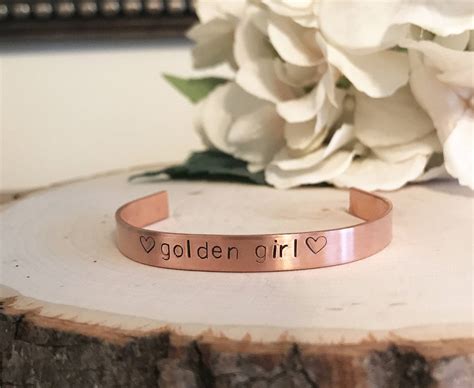 Golden Girl Bracelet. Thank You For Being a Friend Golden | Etsy | Girl bracelets, Friend ...