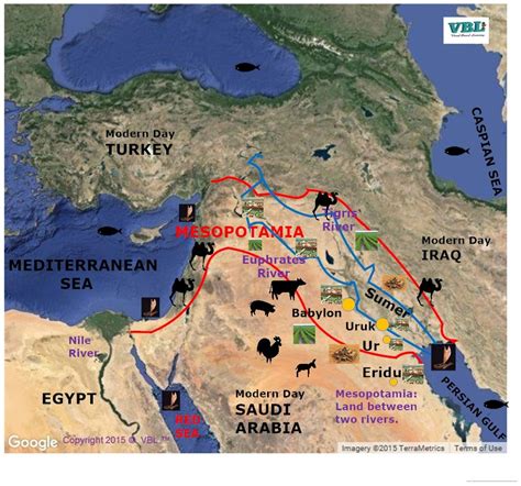 Sumer Map Mesopotamia