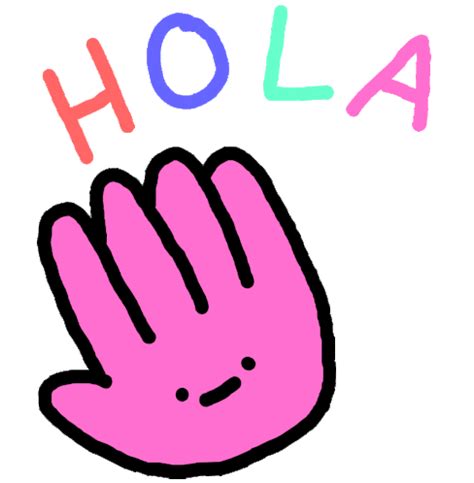 Hola Hi Sticker - Hola Hi Hello - Gif's ontdekken en delen