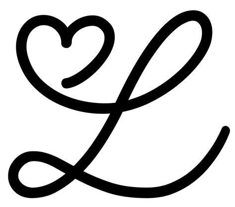 "Love-Heart Letter L" by emily gaskin | Redbubble