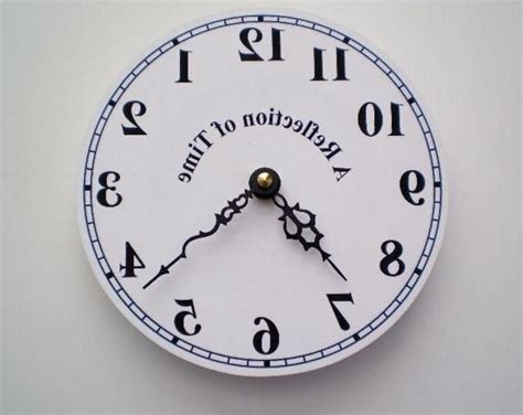 Reverse Time or Mirror Clock - Etsy