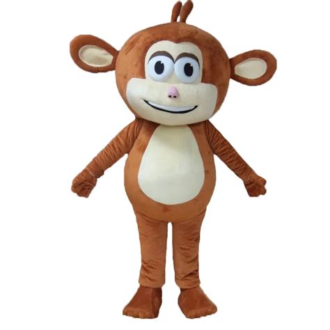 New arrival 2017 new Cartoon lovely Character brown monkey Mascot Costume fancy dress costume-in ...