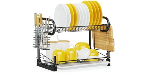 This highly-rated dish rack is the ideal space-saver at low of $18 ...