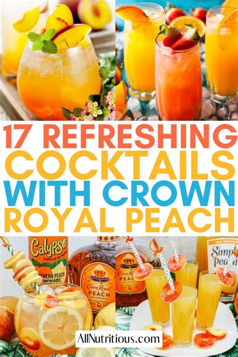 17 Crown Royal Peach Cocktail Recipes - All Nutritious