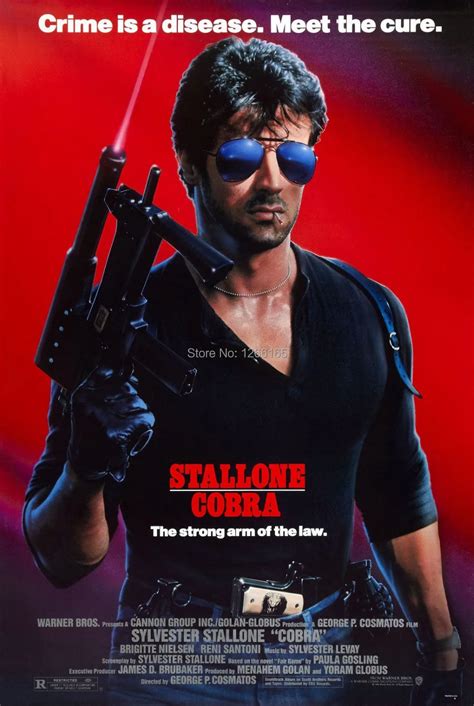 COBRA Movie Poster 1986 Stallone Rocky Rambo Home Decoration 12x18 ...