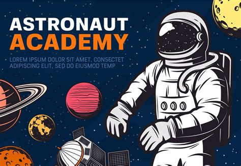 Astronaut academy. Galaxy and space 23497169 Vector Art at Vecteezy