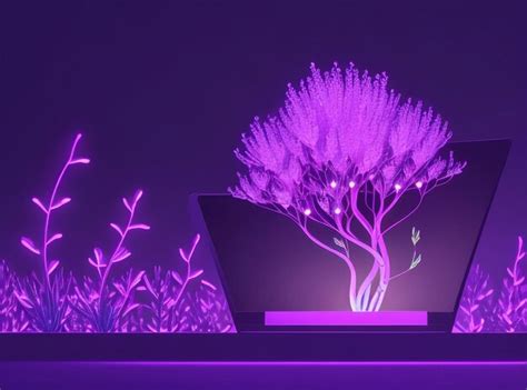 Premium AI Image | Luminous Botanical Beauty Generative AI Illustration of a Glowing Plant ...