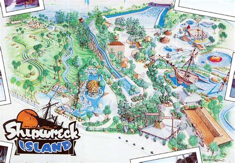 Theme Park Brochures Shipwreck Island Map 1980 | Theme Park Brochures