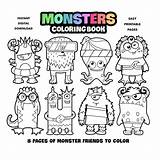 Monsters Coloring Book For Kids Printable Pages Children  sketch template