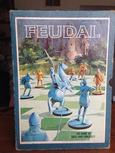 Feudal-Board Game-Vintage-Bookshelf-Seige And Conquest-3M | #1852151139