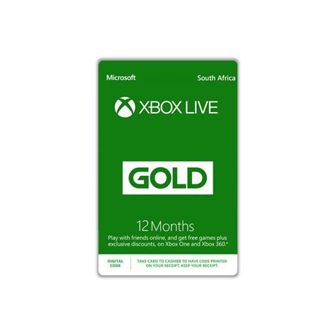 Microsoft Xbox Live Gold 12 Months Digital Code - GeeWiz