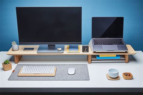 The Desk Shelf System by Grovemade | Computer desk organization, Home office setup, Home office ...