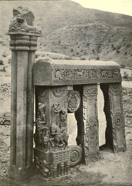 1873 ~Portion of Bharhut Stupa at Excavation Site In Bharhut, Satna (M.P) | Statue, Archeologia ...