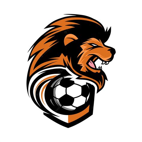 Premium Vector | Football Lion Team Logo