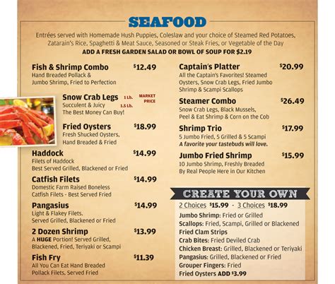 Victorio's Oyster Bar Menu Seafood - Appetizers | Oyster bar menu ...