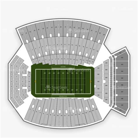 Lane Stadium Seating Chart Map Seatgeek Png Virginia - Lane Stadium ...