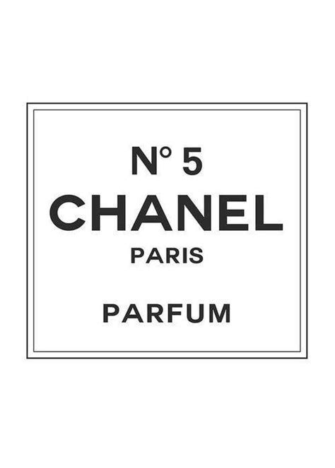 Printable Chanel No 5 Logo