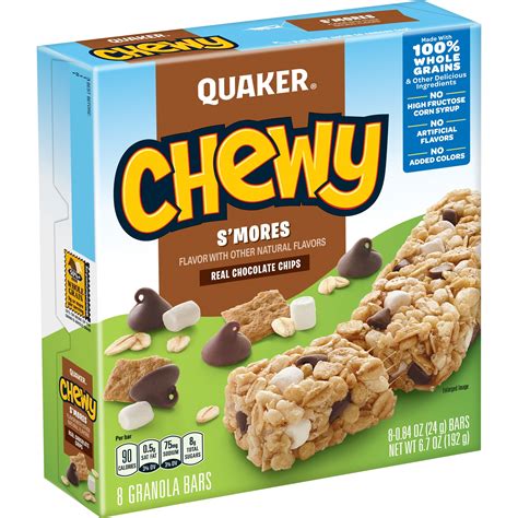 Quaker Chewy S'mores Granola Bars - 6.7oz/8ct – BrickSeek