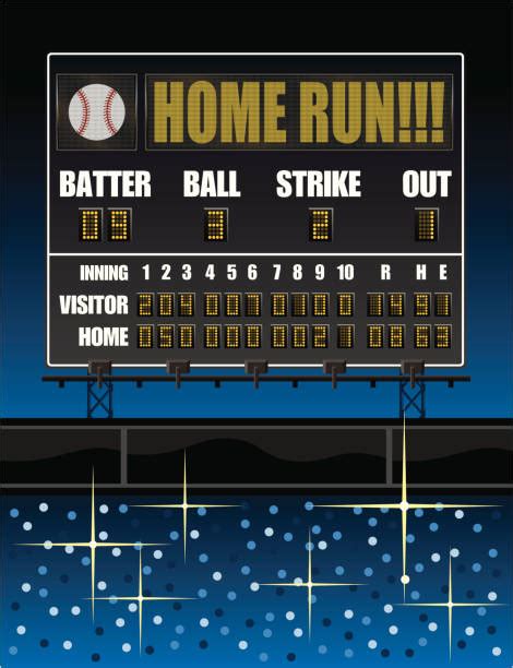 Royalty Free Baseball Scoreboard Clip Art, Vector Images & Illustrations - iStock