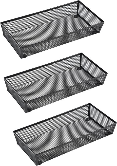 Amazon.com : HAHIYO Stackable Mesh Tray Cup 6 x 3 x 2 inches Sturdy Container for Desk Drawer ...