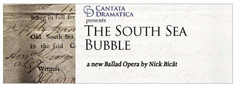 The South Sea Bubble (2022) — Cantata Dramatica