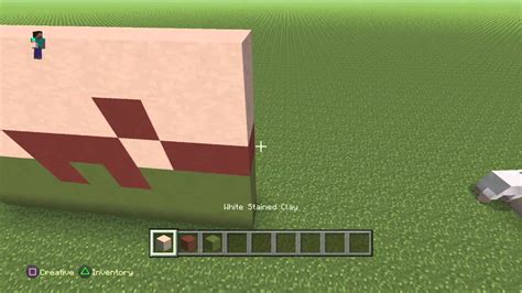 Minecraft: how to make a Welsh flag. - YouTube