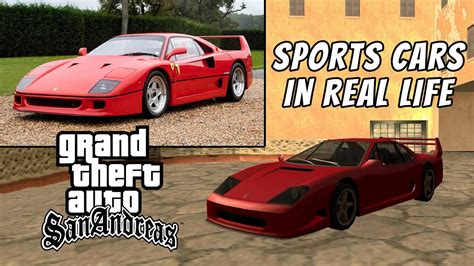 GTA San Andreas Cars in Real Life | All Sports Cars - YouTube