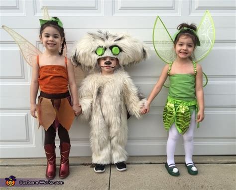 Tinkerbell, Fawn and the Neverbeast Kids Halloween Costume