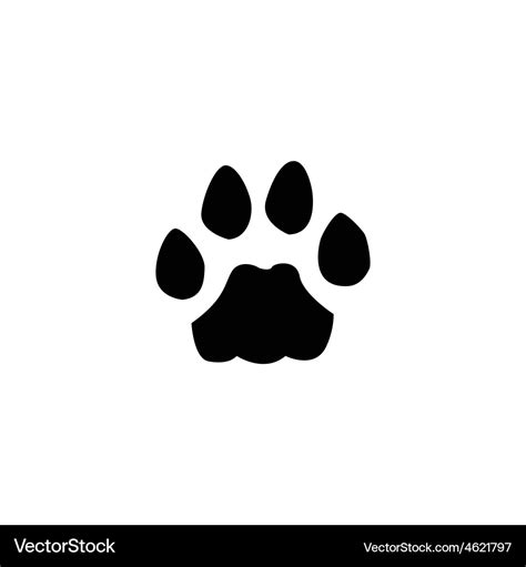 Cat footprint Royalty Free Vector Image - VectorStock