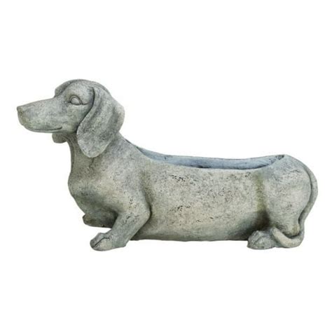 Polystone Dog Flower Pot 23"W, 8"H - Walmart.com - Walmart.com