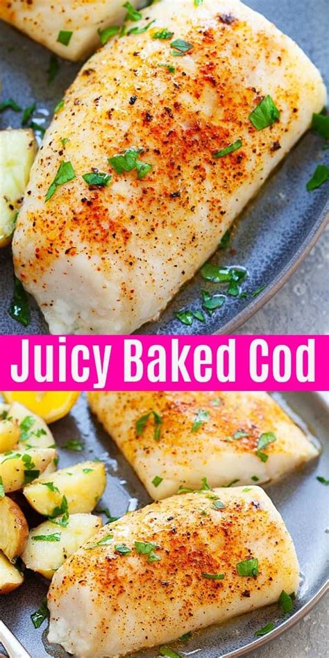 Cod Recipes - Baked Cod - Rasa Malaysia | Cod fish recipes baked, Fish recipes healthy, Cod fish ...