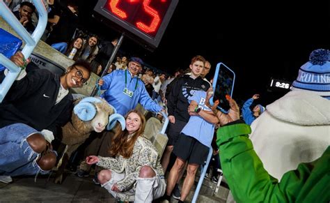 On game day vs. Duke, a UNC fanatic tagged along with Rameses, the Tar ...