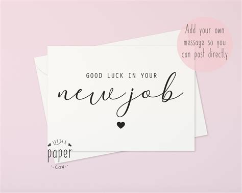 New Job Card // You're Leaving Card // New Job // New | Etsy