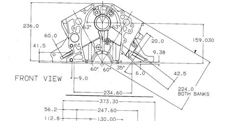 V8 Engine Block Dimensions