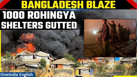 Bangladesh: Fire in a Rohingya refugee camp guts - One News Page VIDEO