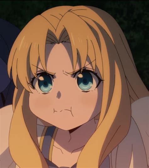 Filo isn't happy when she doesn't get her snacks. [Shield Hero] : pouts