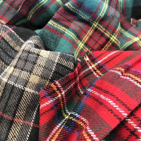 Plaid Cotton Flannel - Red | Cotton flannel, Plaid flannel fabric ...