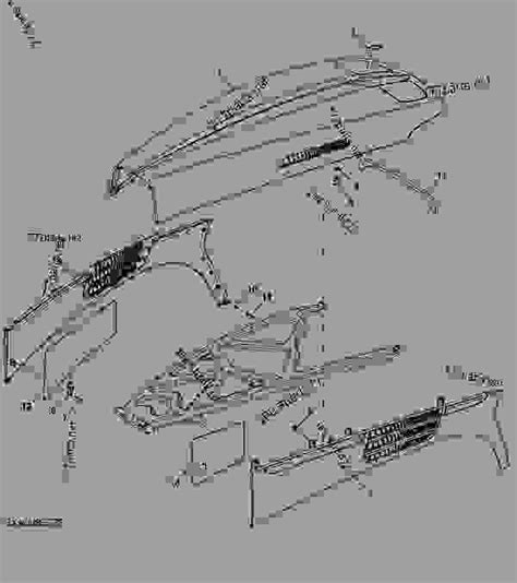 HOOD - SPRAYER John Deere 4720 - SPRAYER - 4720 Self-Propelled Sprayer MAIN FRAME AND CHASSIS ...