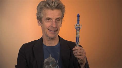 Tenth Doctor Holding Sonic Screwdriver